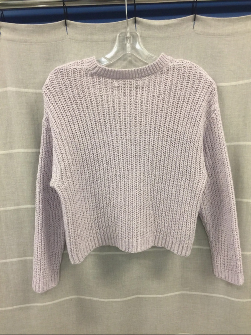 Mango Lavender Crewneck Knit Sweater